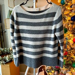 Gap Waffle Knit striped sweater